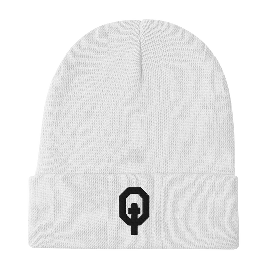 Equippd Logo White Beanie - Clarity Collection