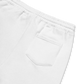 Equippd Logo White Fleece Shorts - Clarity Collection