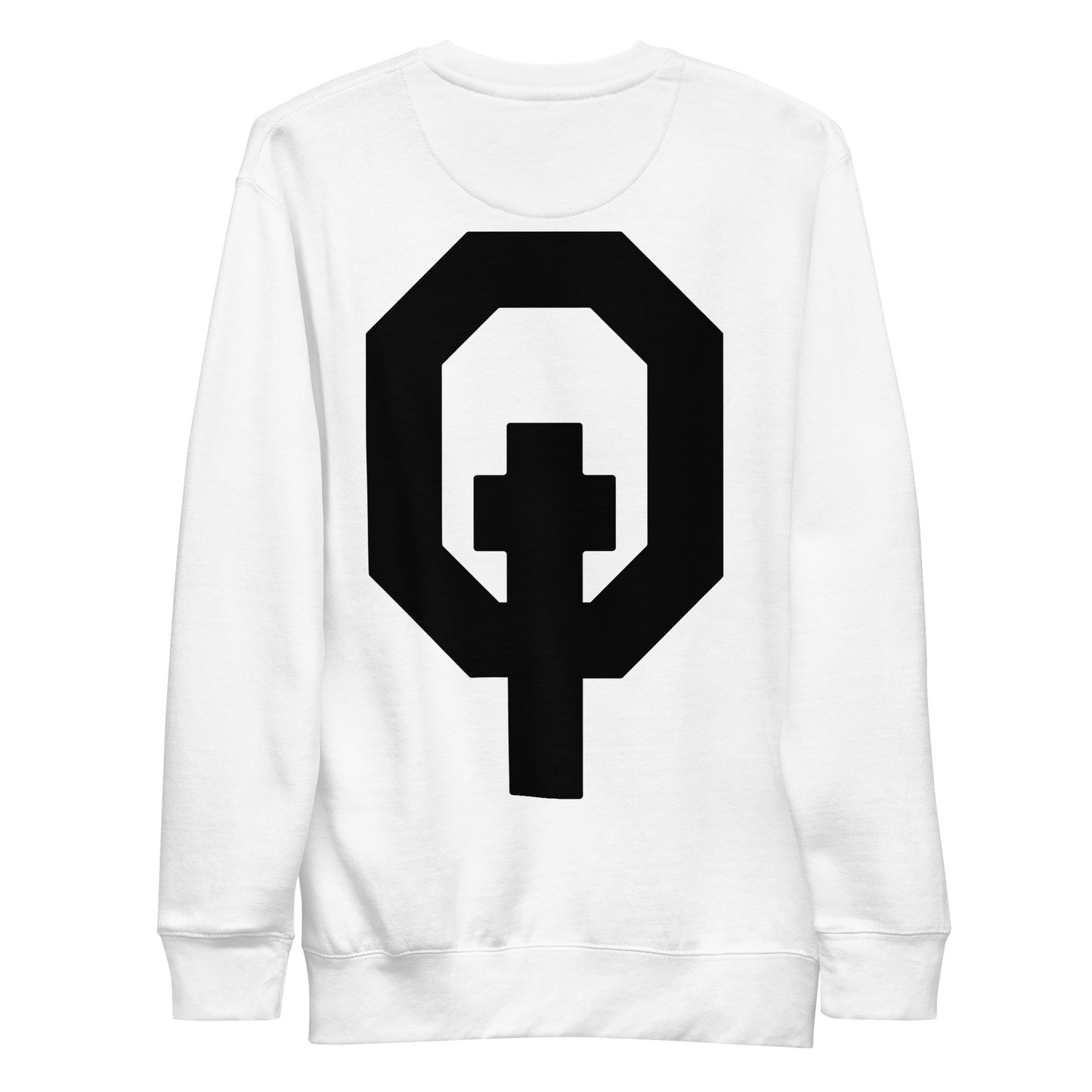 Equippd Logo White Crew Sweatshirt - Clarity Collection