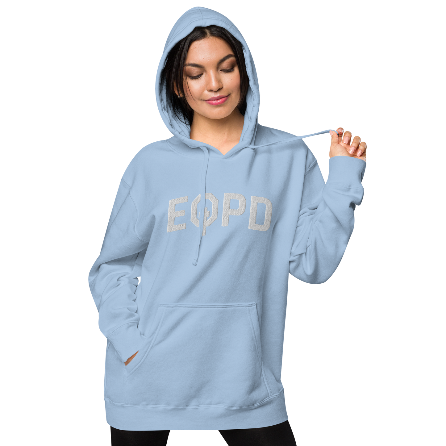 EQPD Oversized washed-out hoodie