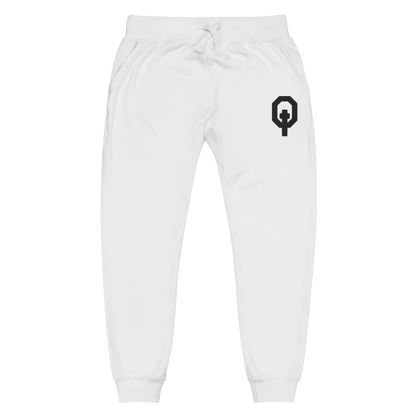 Equippd Logo White Sweats - Clarity Collection